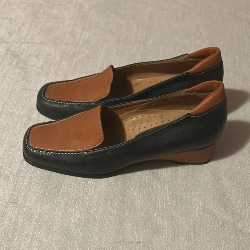 Giorgio Famponi Black and Brown Loafers - Picture 2 of 6